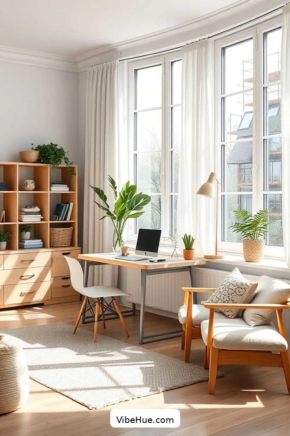 Understanding Scandinavian Design Principles for How to Create a Scandinavian Style Summer Home Office