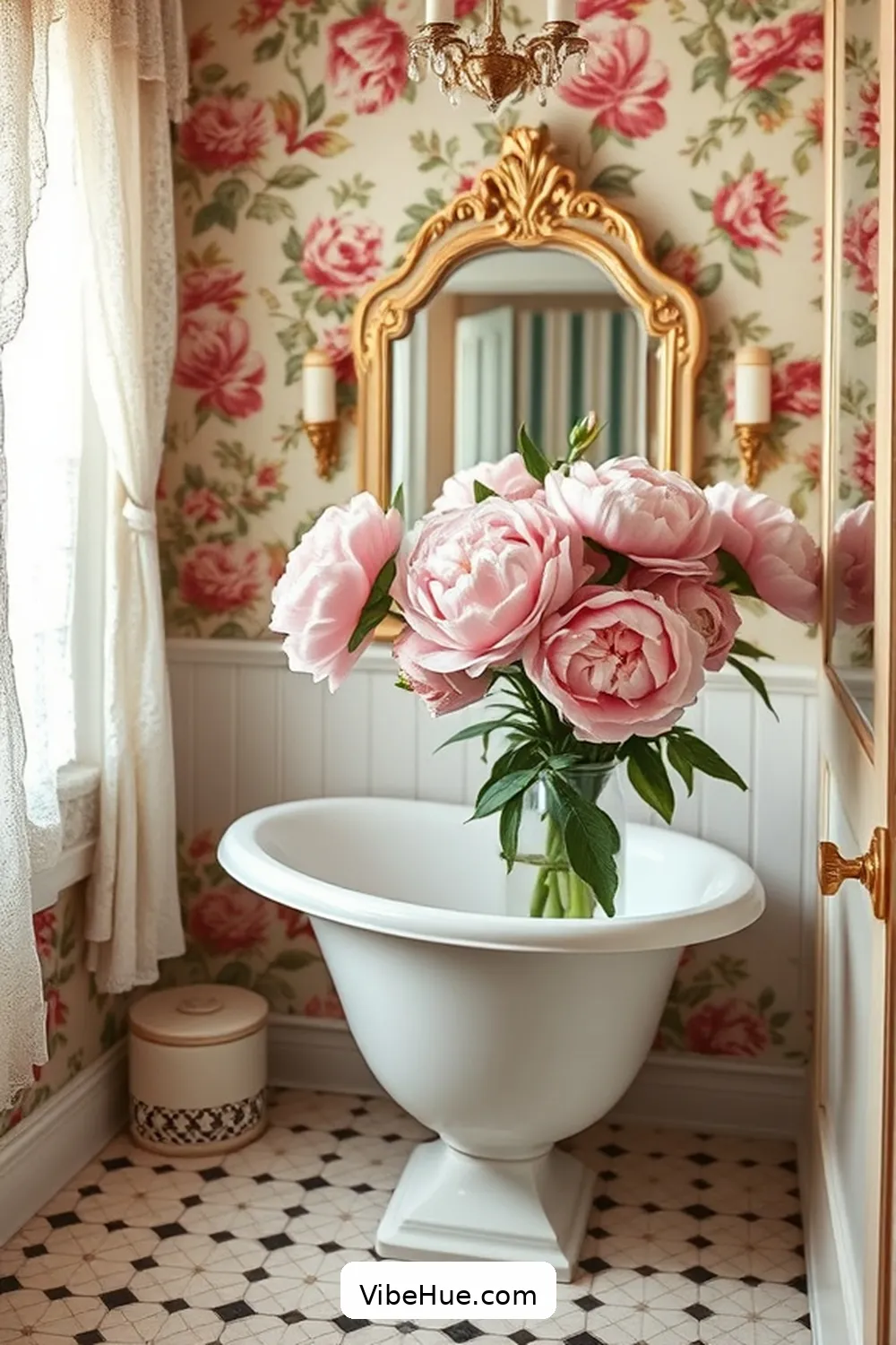 How to Create a Spring Bathroom in Traditional Style 4 Add Floral Accents for How to Create a Spring Bathroom in Traditional Style