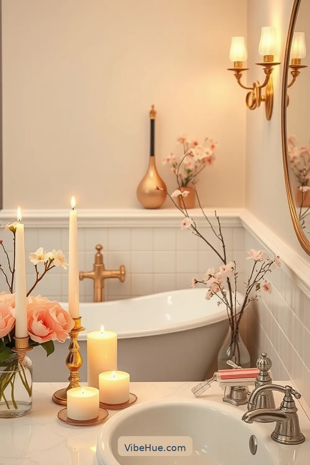 How to Create a Spring Bathroom in Traditional Style 16 Enhance the Ambiance With Scented Candles for How to Create a Spring Bathroom in Traditional Style