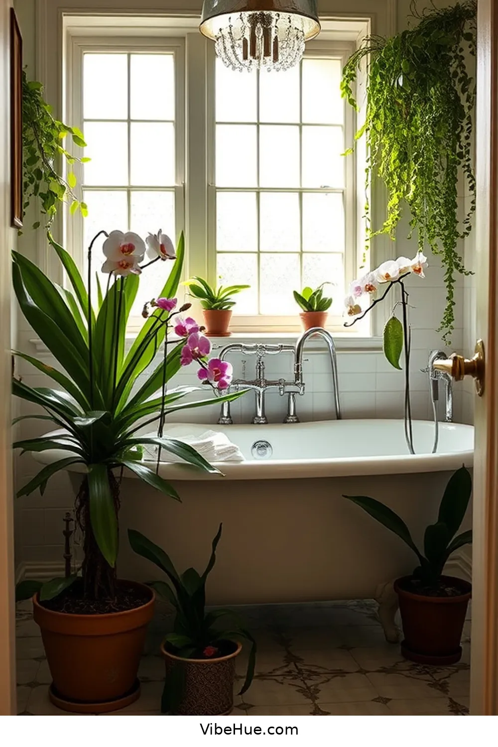 How to Create a Spring Bathroom in Traditional Style 11 Incorporate Indoor Plants for How to Create a Spring Bathroom in Traditional Style