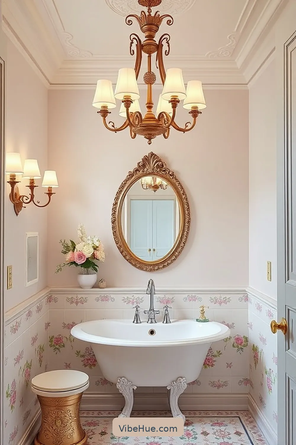 How to Create a Spring Bathroom in Traditional Style 10 Select Elegant Lighting Fixtures for How to Create a Spring Bathroom in Traditional Style