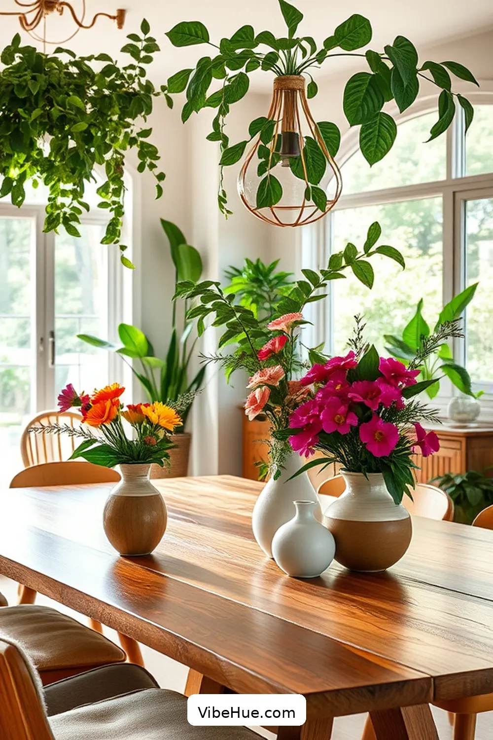 How to Create a Spring Dining Room in Mid-Century Modern Style 5 Add Nature-Inspired Decor for How to Create a Spring Dining Room in Mid-Century Modern Style