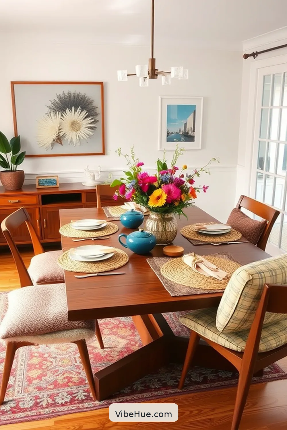 How to Create a Spring Dining Room in Mid-Century Modern Style 6 Layer Textures for Warmth for How to Create a Spring Dining Room in Mid-Century Modern Style