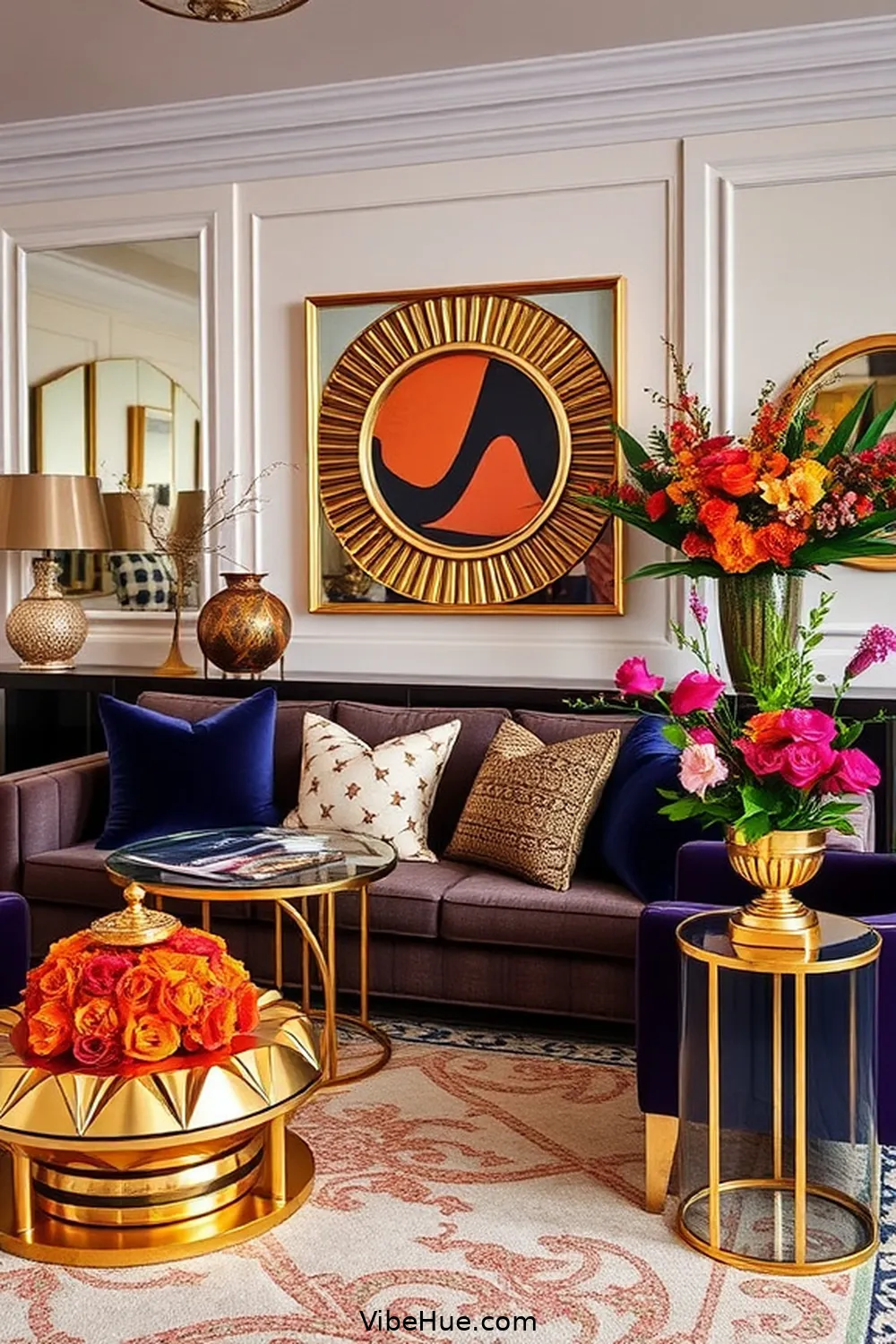 How to Create a Spring Living Room in Modern Glam Style 5 Accessorize With Bold Accents for How to Create a Spring Living Room in Modern Glam Style
