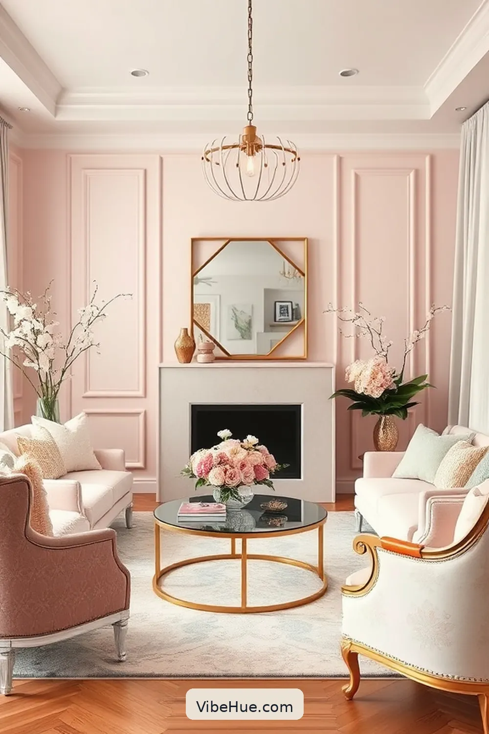 How to Create a Spring Living Room in Modern Glam Style 2 Embrace a Fresh Color Palette for How to Create a Spring Living Room in Modern Glam Style