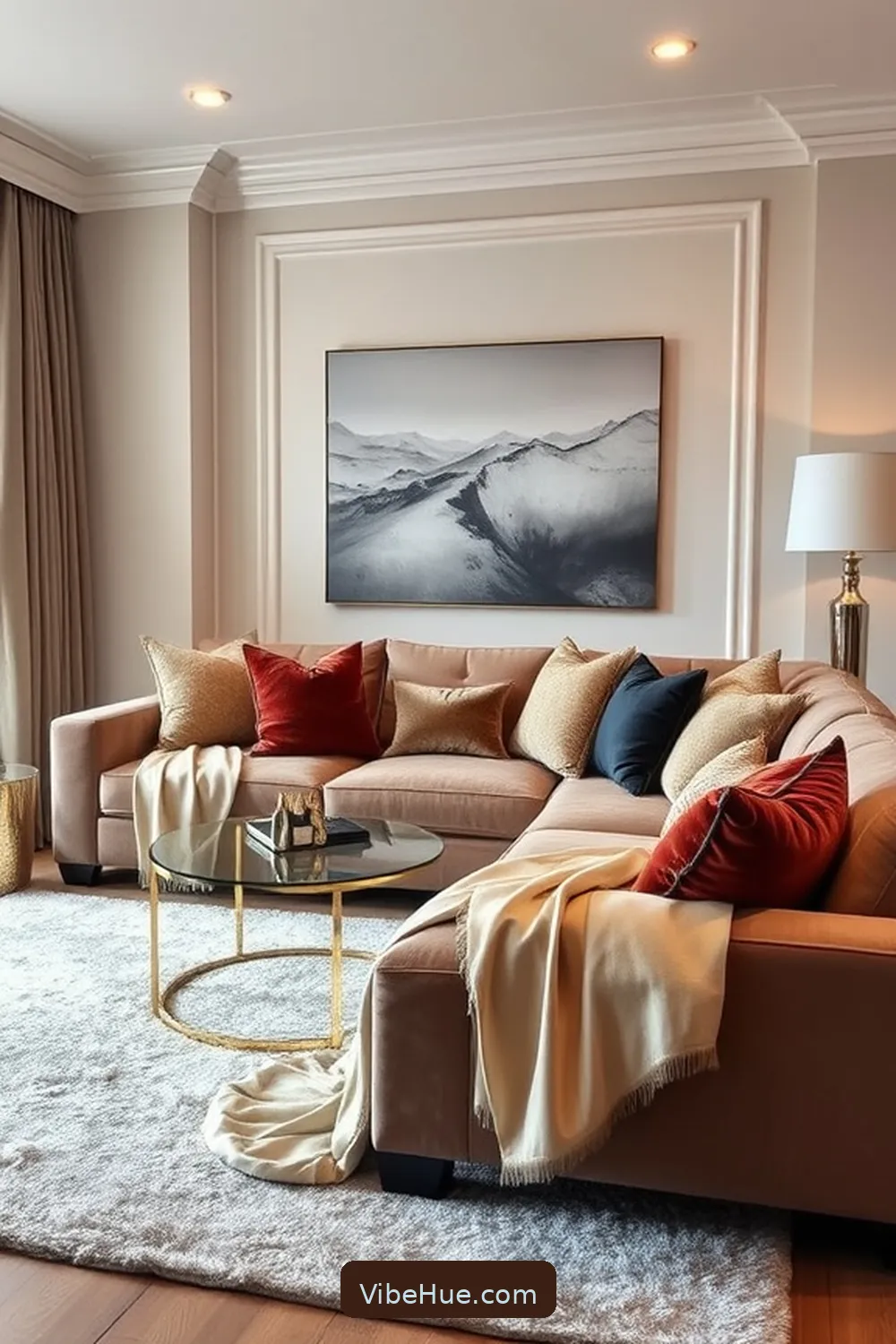 How to Create a Spring Living Room in Modern Glam Style 4 Layer in Luxurious Textiles for How to Create a Spring Living Room in Modern Glam Style