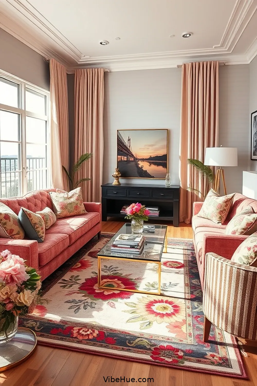 How to Create a Spring Living Room in Modern Glam Style 10 Mix and Match Patterns for How to Create a Spring Living Room in Modern Glam Style