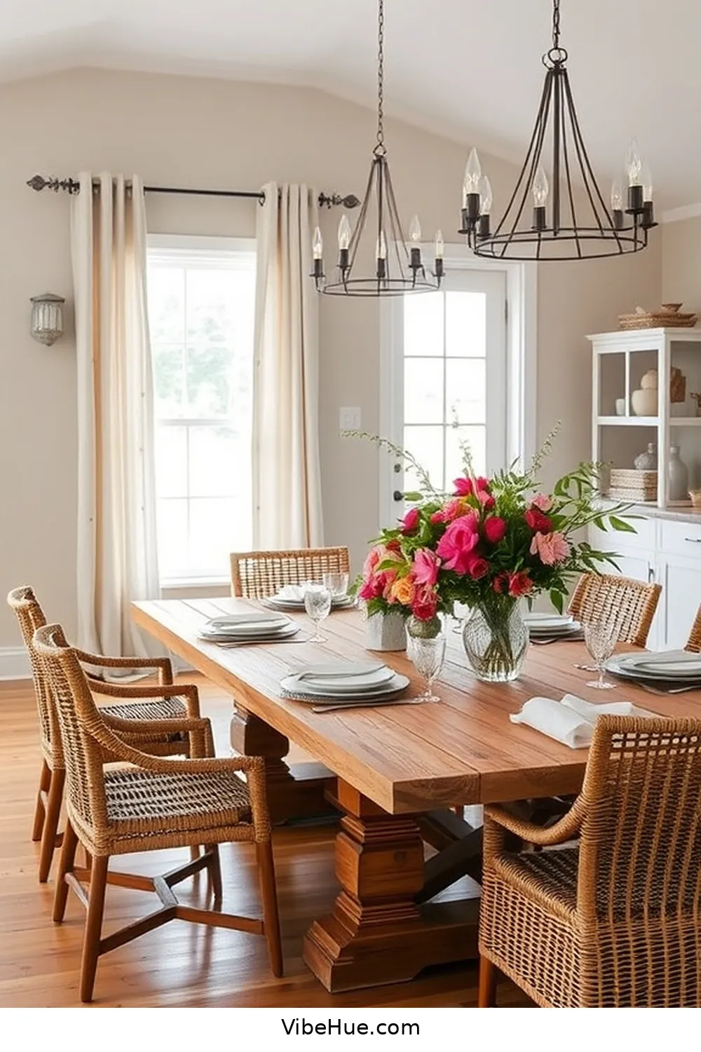 How to Create a Summer Dining Room in Modern Farmhouse Style 3 Choose the Right Furniture for How to Create a Summer Dining Room in Modern Farmhouse Style