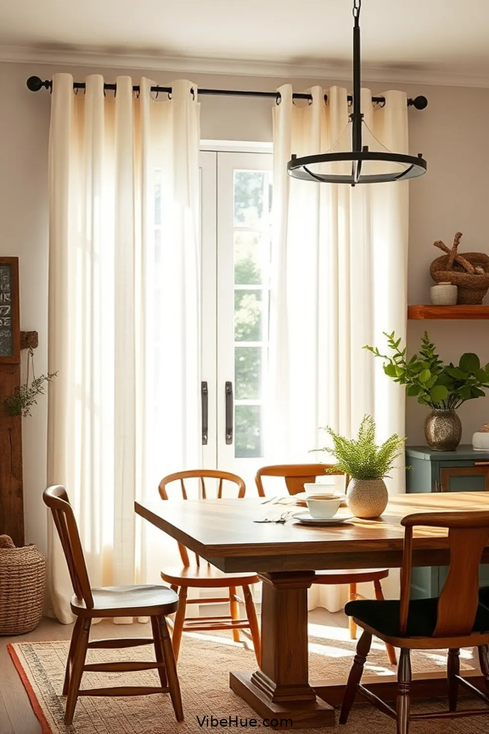 How to Create a Summer Dining Room in Modern Farmhouse Style 12 Refresh Your Window Treatments for How to Create a Summer Dining Room in Modern Farmhouse Style