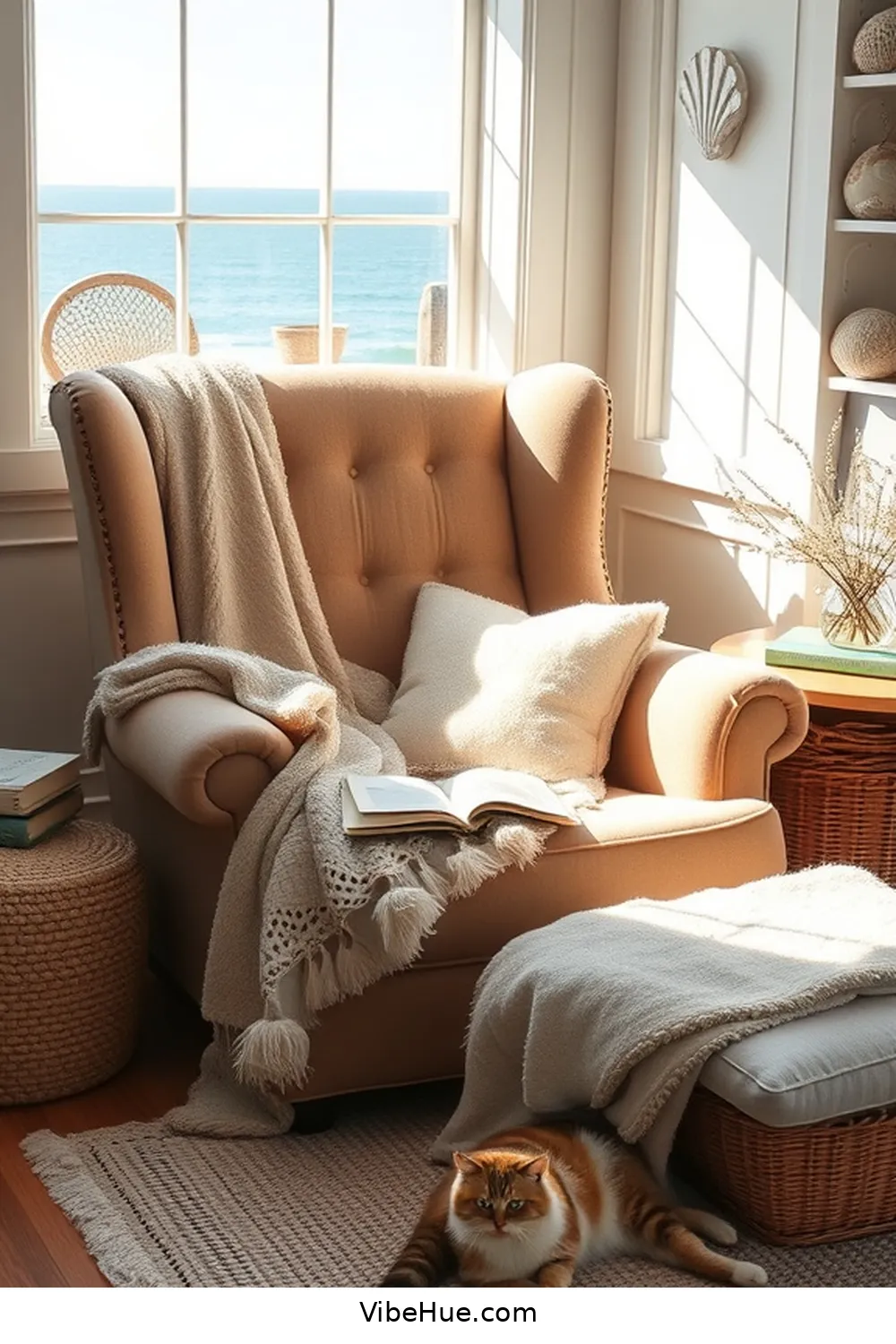 How to Create a Summer Living Room With Coastal Style 15 Create a Cozy Reading Nook for How to Create a Summer Living Room With Coastal Style