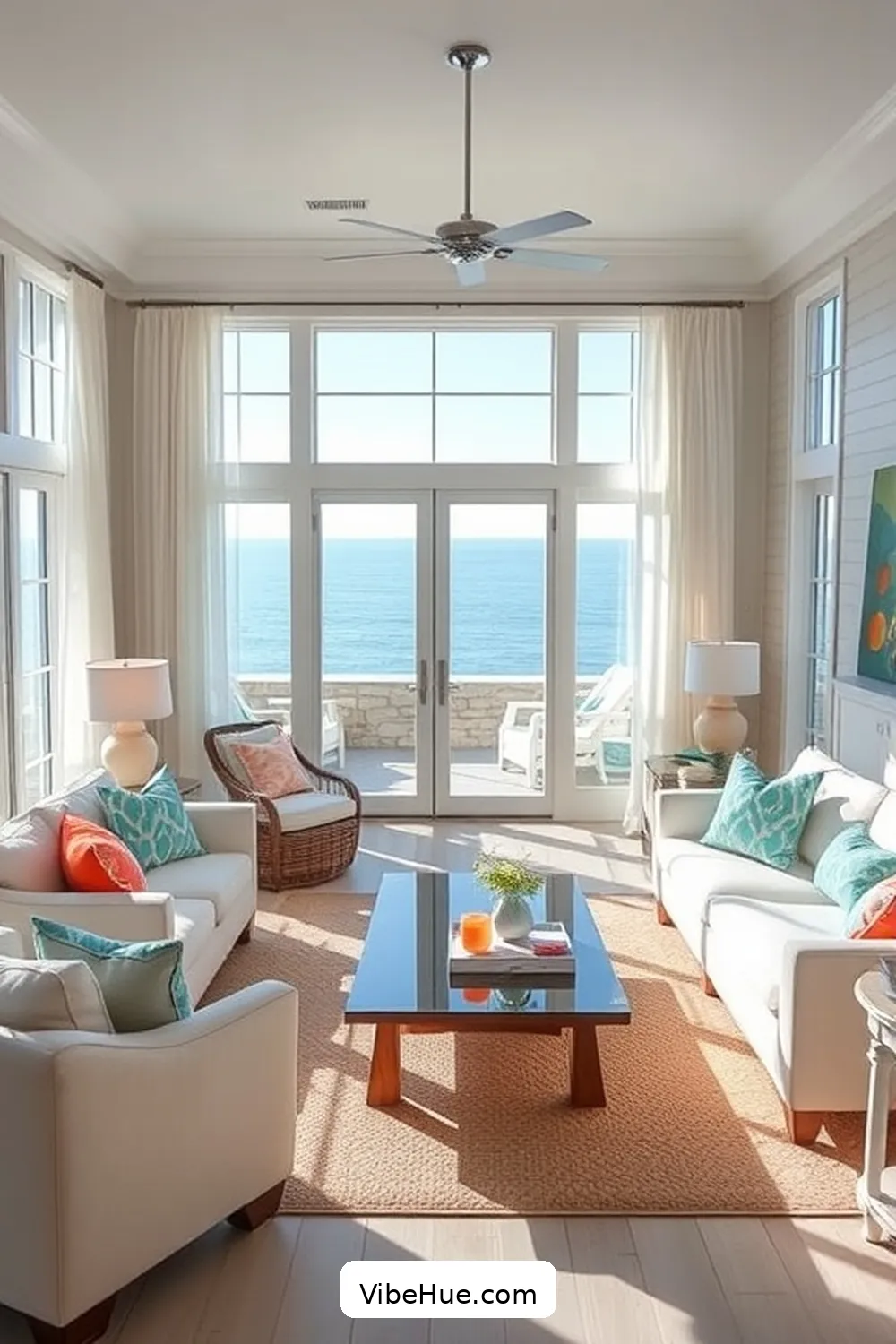 How to Create a Summer Living Room With Coastal Style 9 Maximize Natural Light for How to Create a Summer Living Room With Coastal Style