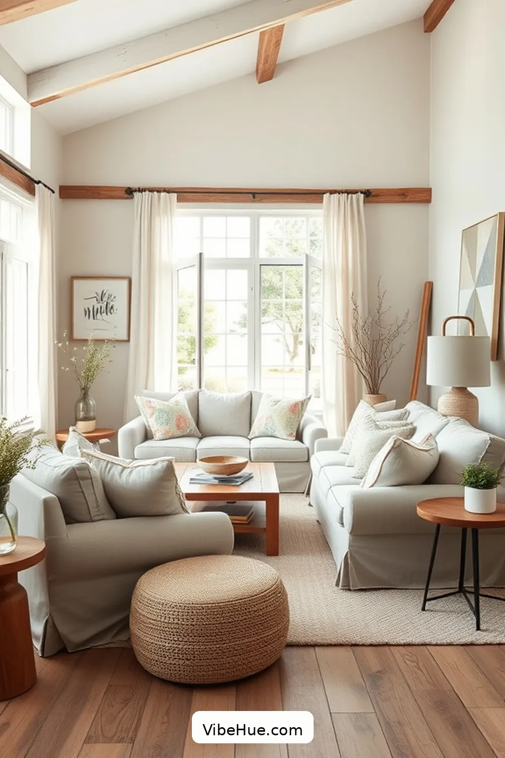 How to Create a Summer Living Room in Modern Farmhouse Style 4 Choose Comfortable and Functional Furniture for How to Create a Summer Living Room in Modern Farmhouse Style