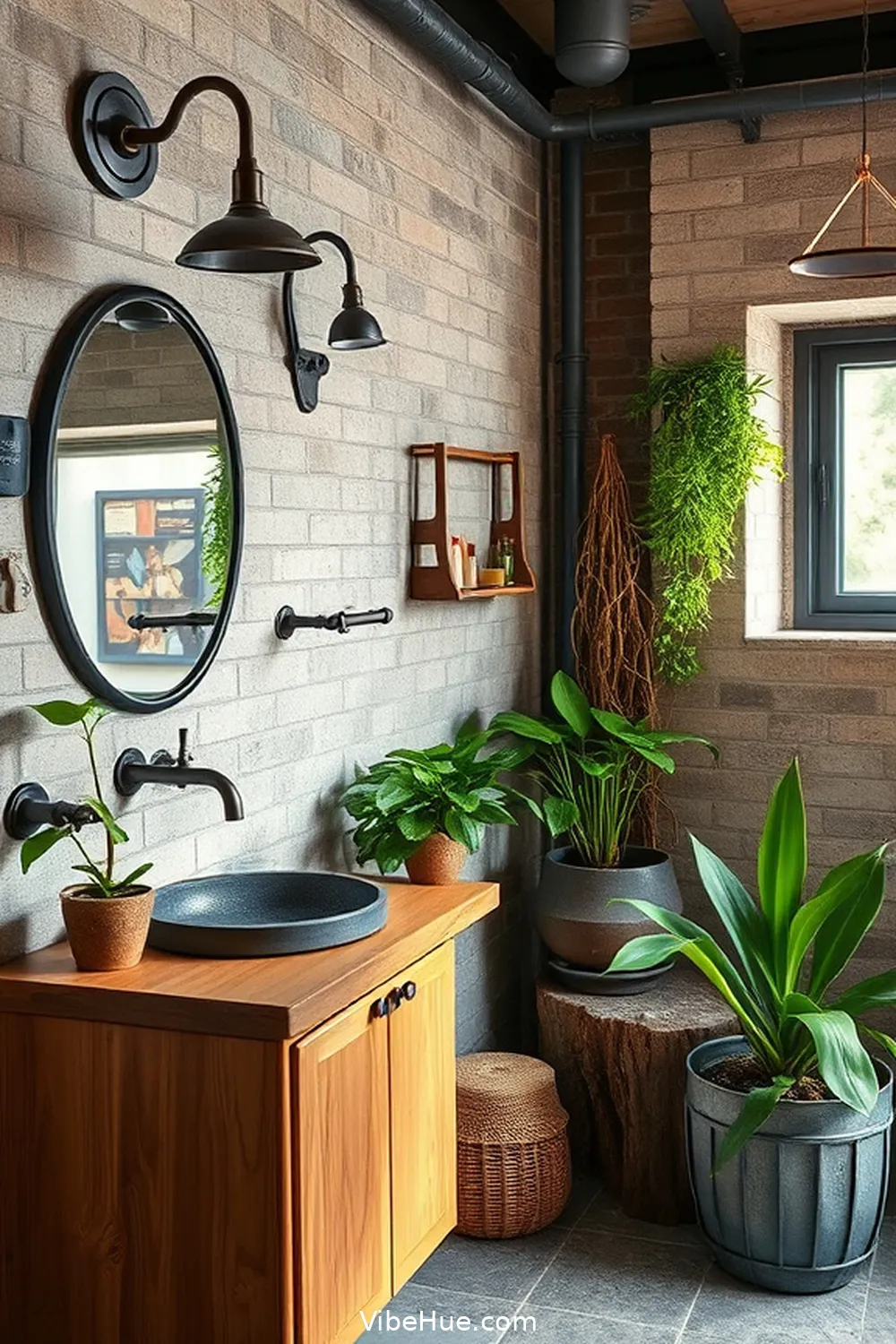How to Create a Year-Round Bathroom in Industrial Style 11 Integrating Natural Elements for How to Create a Year-Round Bathroom in Industrial Style