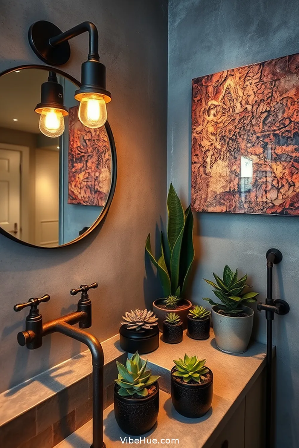 How to Create a Year-Round Bathroom in Industrial Style 13 Personalizing With Decor for How to Create a Year-Round Bathroom in Industrial Style