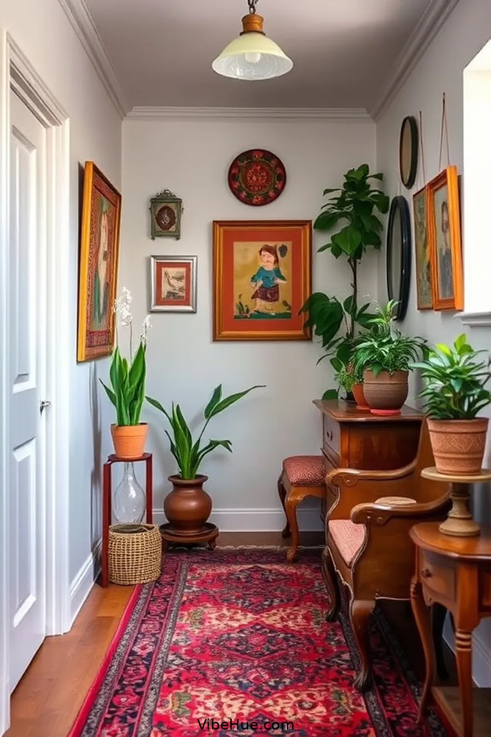How to Create a Year Round Bohemian Style Hallway 3 Incorporate Vintage Finds for How to Create a Year Round Bohemian Style Hallway