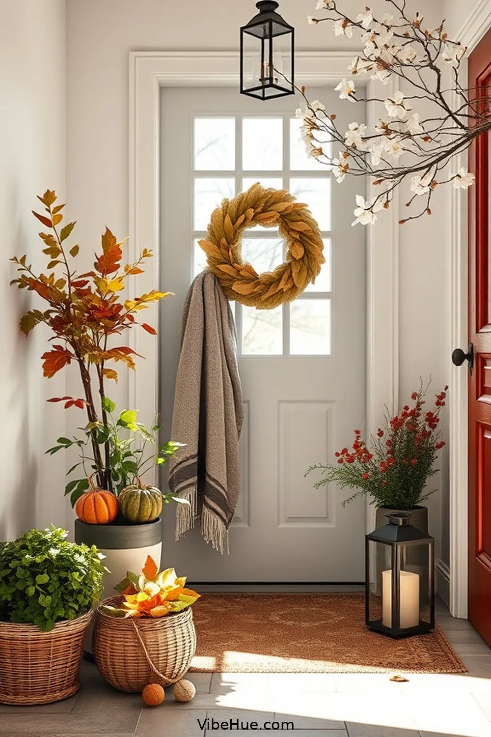 Consider Seasonal Adjustments for How to Create a Year-Round Scandinavian Style Entryway