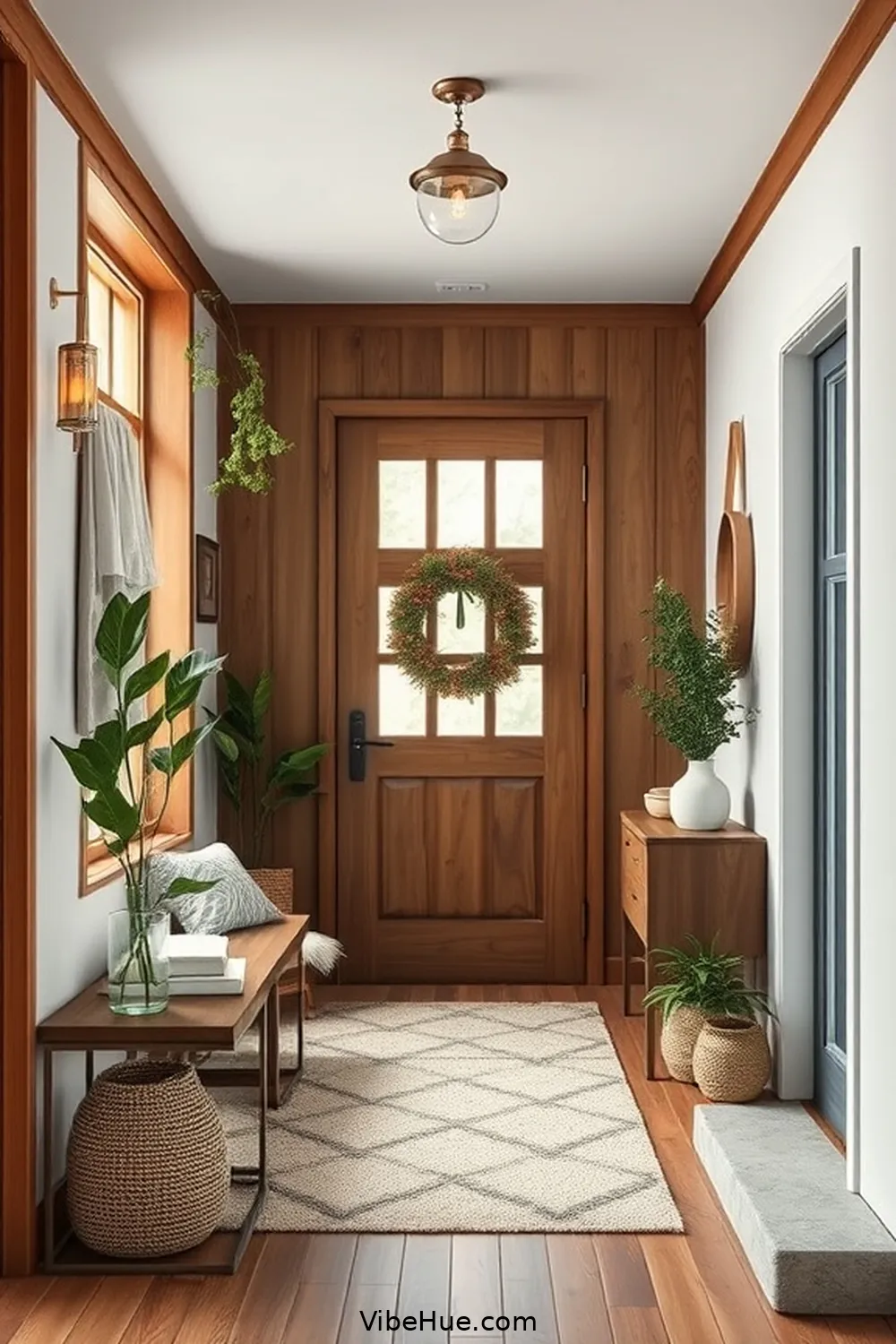 Incorporate Natural Materials for How to Create a Year-Round Scandinavian Style Entryway