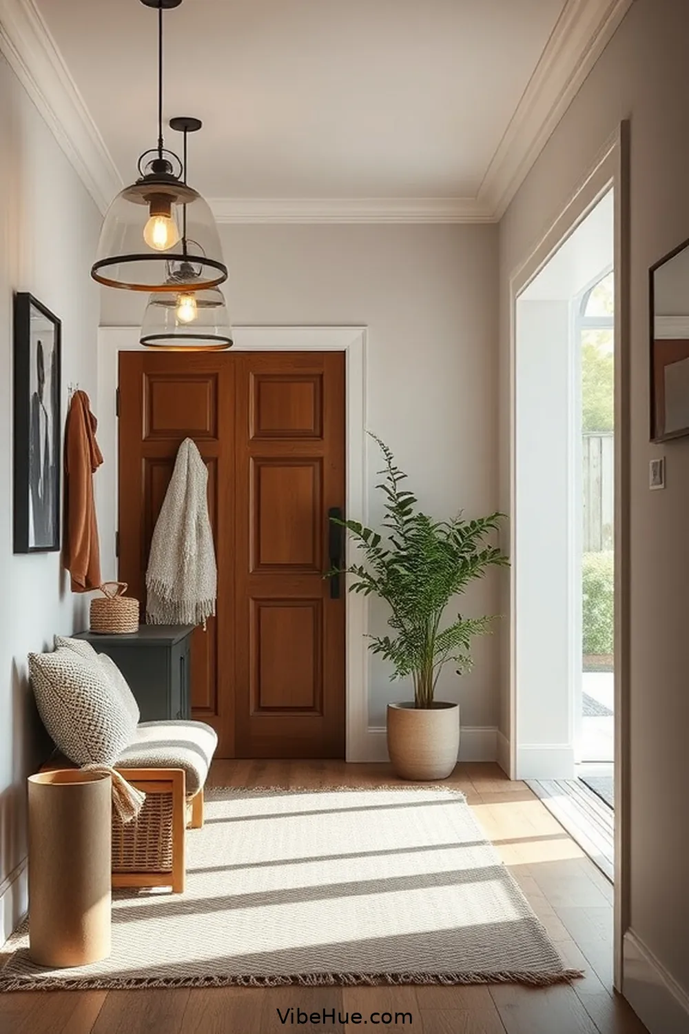 Optimize Lighting for Warmth for How to Create a Year-Round Scandinavian Style Entryway