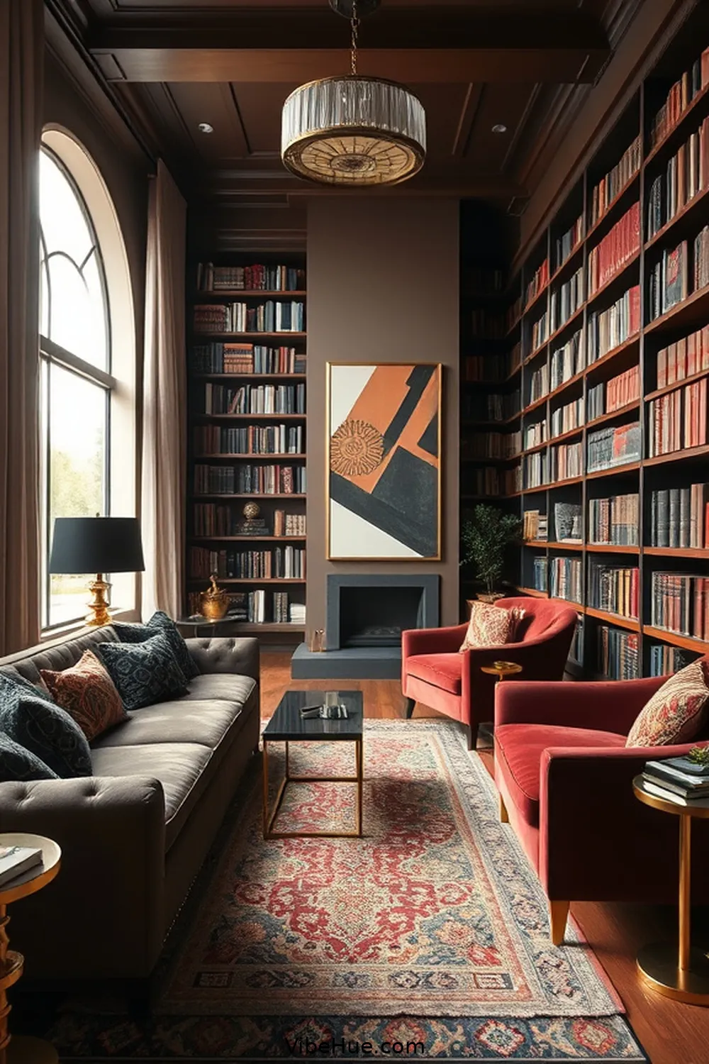 How to Design a Year-Round Modern Glam Library Style 5 Adding Textures and Layers for How to Design a Year-Round Modern Glam Library Style