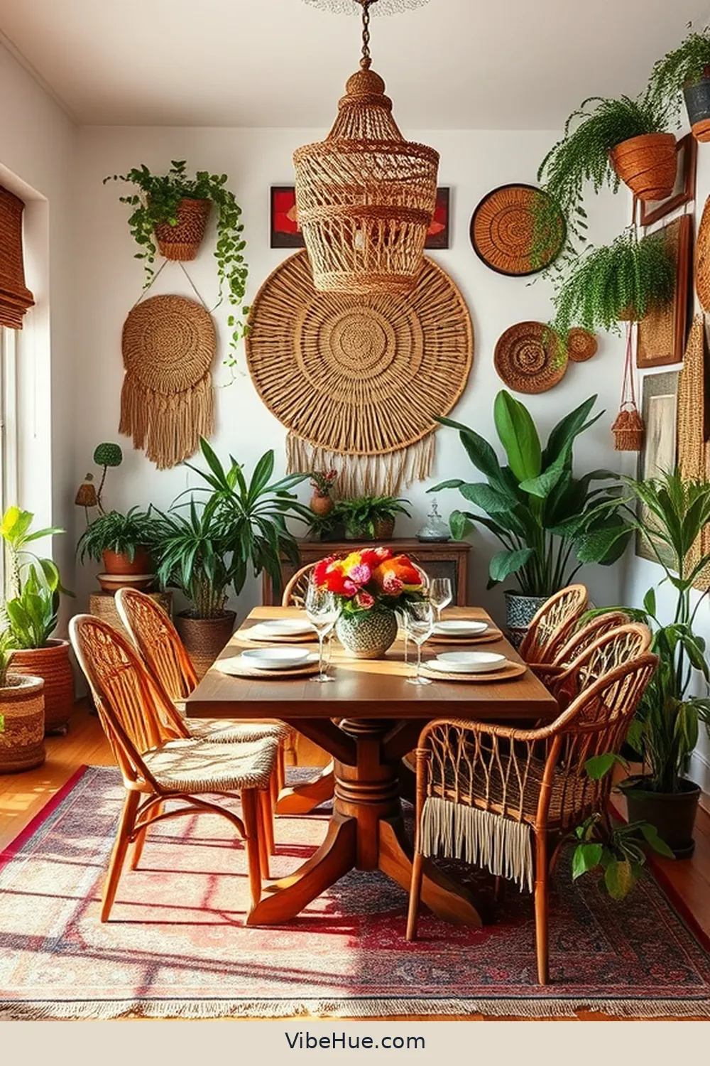 How to Infuse Bohemian Style Into Holiday Dining Room Decor 11 Display Artful Wall Decor for How to Infuse Bohemian Style Into Holiday Dining Room Decor