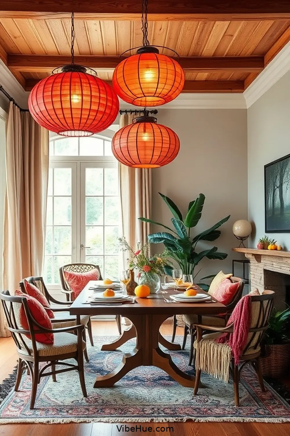 How to Infuse Bohemian Style Into Holiday Dining Room Decor 8 Hang Statement Lighting for How to Infuse Bohemian Style Into Holiday Dining Room Decor