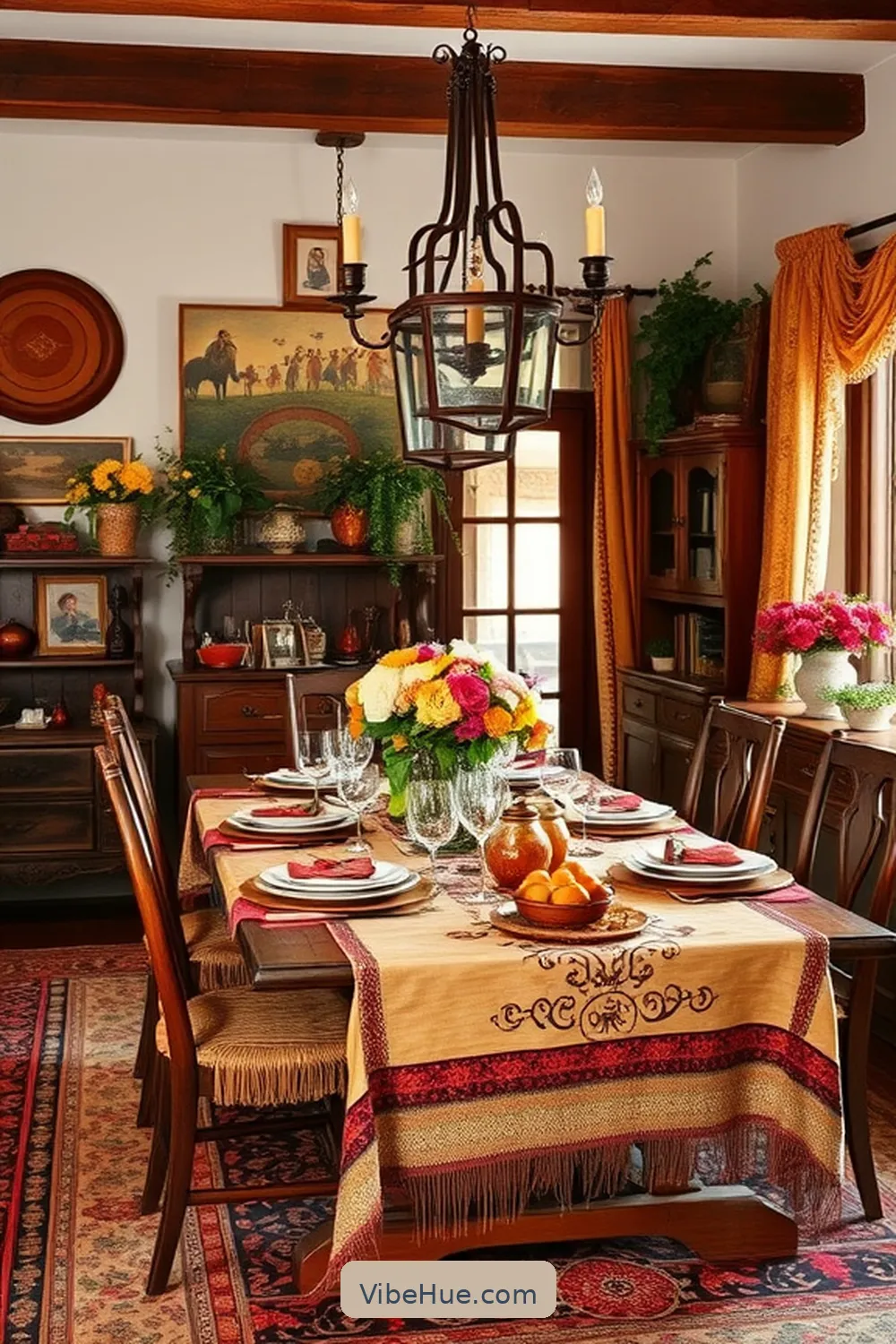 How to Infuse Bohemian Style Into Holiday Dining Room Decor 12 Personalize With Family Heirlooms for How to Infuse Bohemian Style Into Holiday Dining Room Decor
