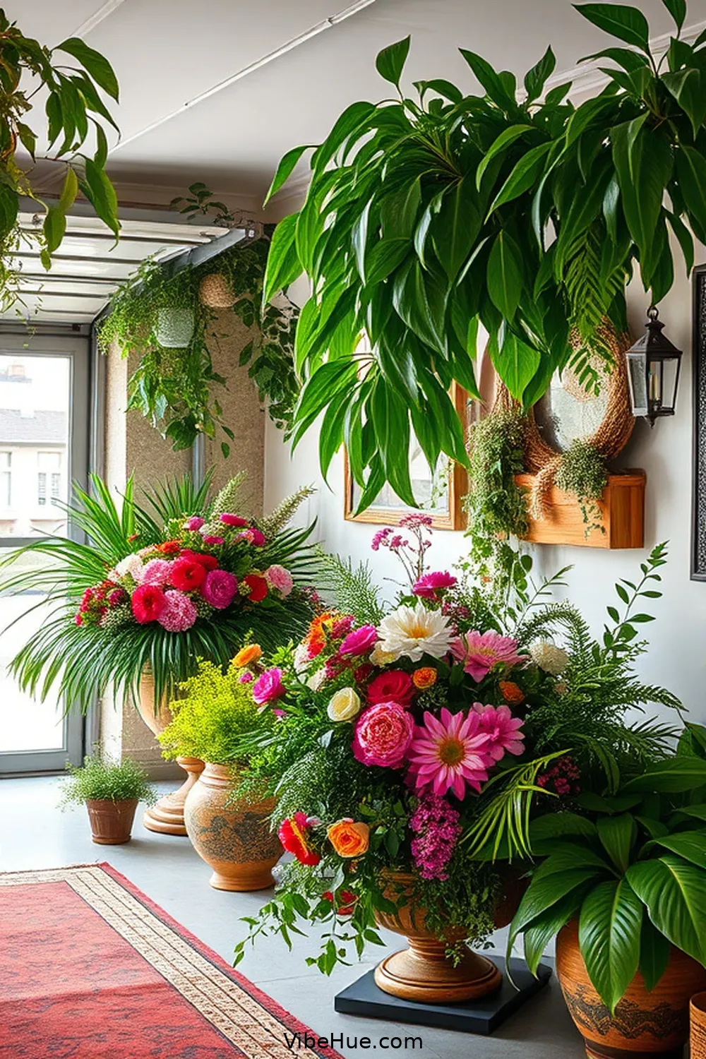 How to Infuse Modern Glam Style Into Your Summer Garage 10 Incorporate Greenery and Floral Arrangements for How to Infuse Modern Glam Style Into Your Summer Garage