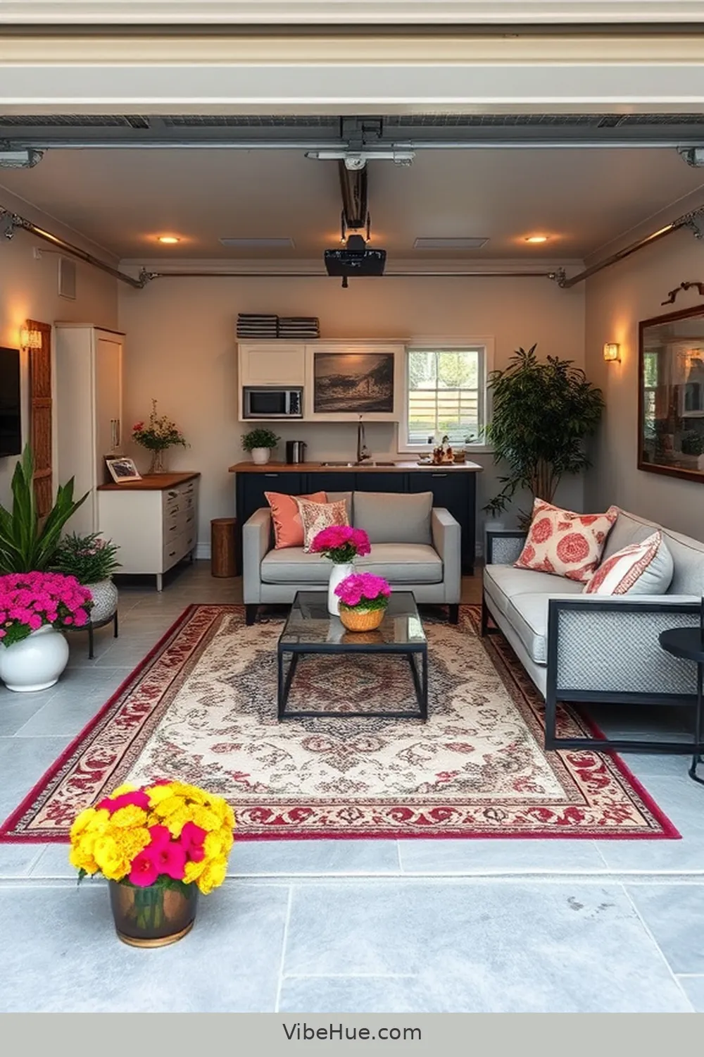 How to Infuse Modern Glam Style Into Your Summer Garage 9 Use Decorative Rugs for Comfort for How to Infuse Modern Glam Style Into Your Summer Garage