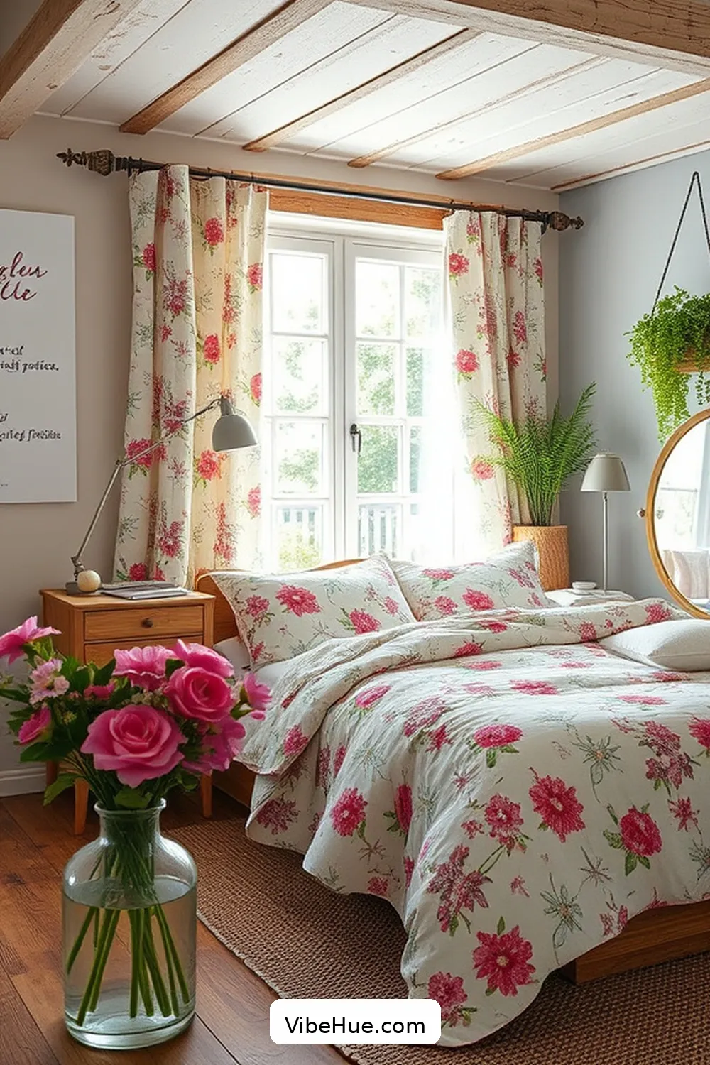 How to Infuse Spring Into Your Rustic Bedroom Style 3 Introduce Fresh Floral Patterns for How to Infuse Spring Into Your Rustic Bedroom Style