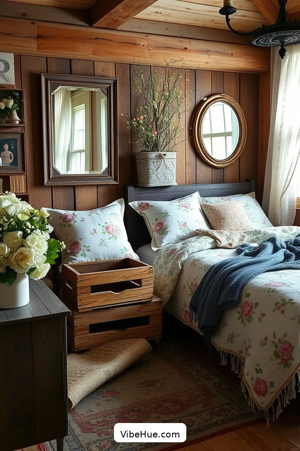 How to Infuse Spring Into Your Rustic Bedroom Style 11 Repurpose Vintage Finds for How to Infuse Spring Into Your Rustic Bedroom Style