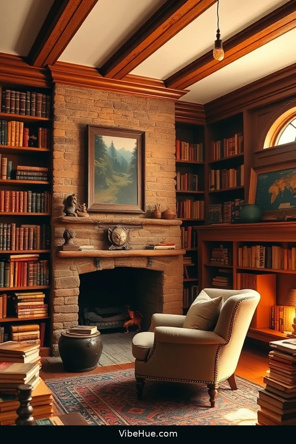 Key Elements of a Year-Round Rustic Library Style 3 Creating Warm Color Palettes for Key Elements of a Year-Round Rustic Library Style