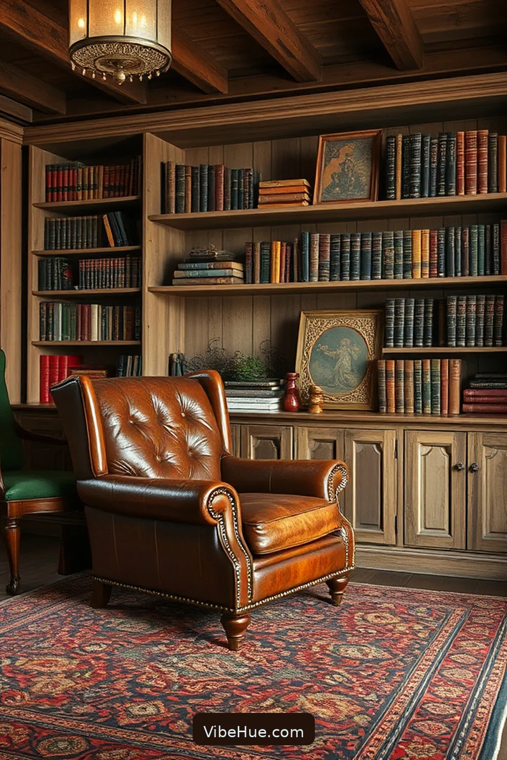Key Elements of a Year-Round Rustic Library Style 5 Incorporating Vintage Furnishings for Key Elements of a Year-Round Rustic Library Style