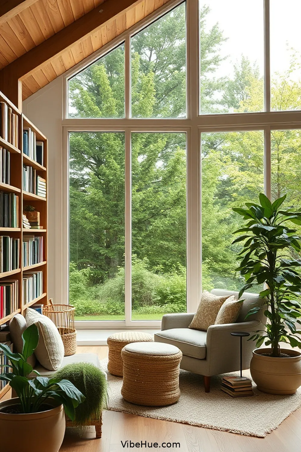 Key Features of a Year-Round Library in Modern Farmhouse Style 10 Connection to the Outdoors for Key Features of a Year-Round Library in Modern Farmhouse Style