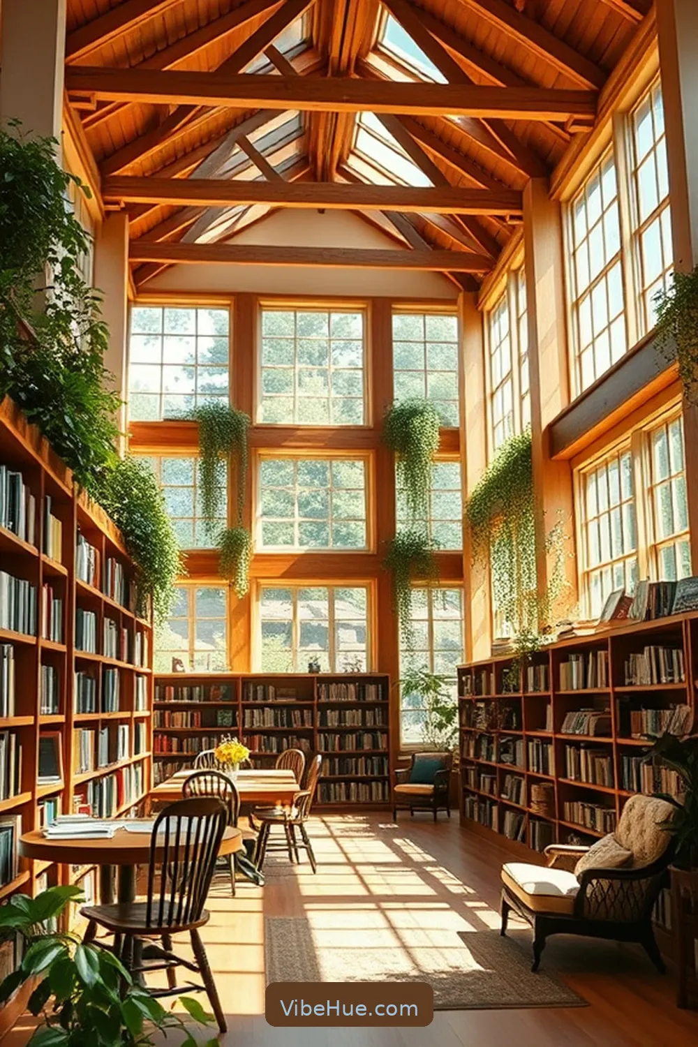 Key Features of a Year-Round Library in Modern Farmhouse Style 2 Emphasis on Natural Light for Key Features of a Year-Round Library in Modern Farmhouse Style