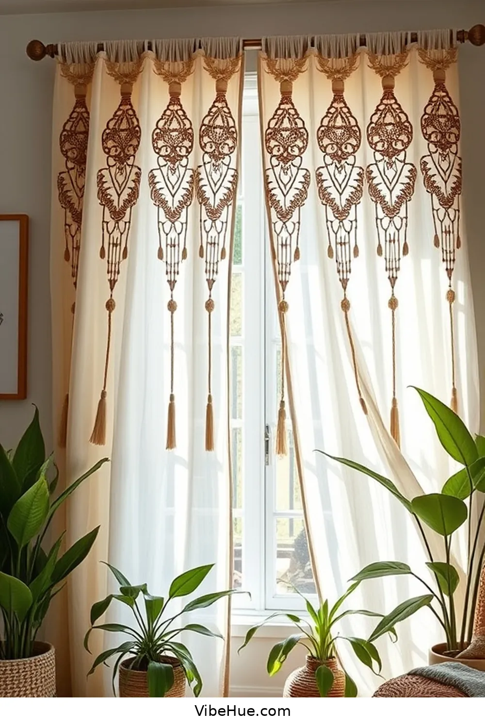 Bohemian-Inspired Window Treatments for Must-Have Decor Items for a Bohemian Style Winter Living Room