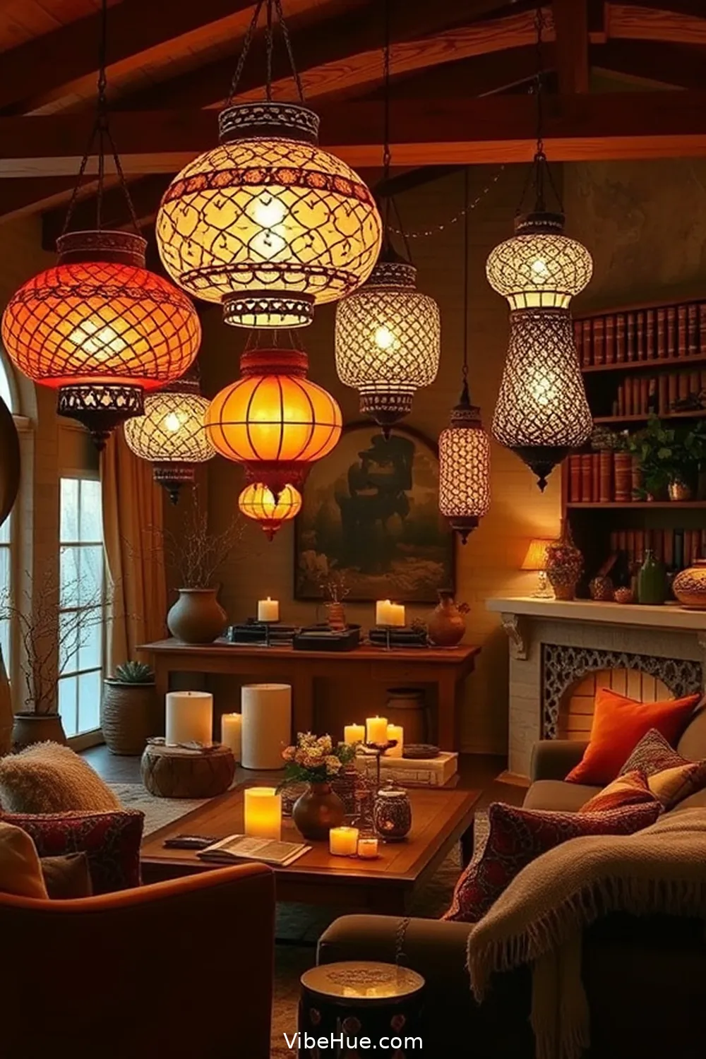 Statement Lighting Fixtures for Must-Have Decor Items for a Bohemian Style Winter Living Room