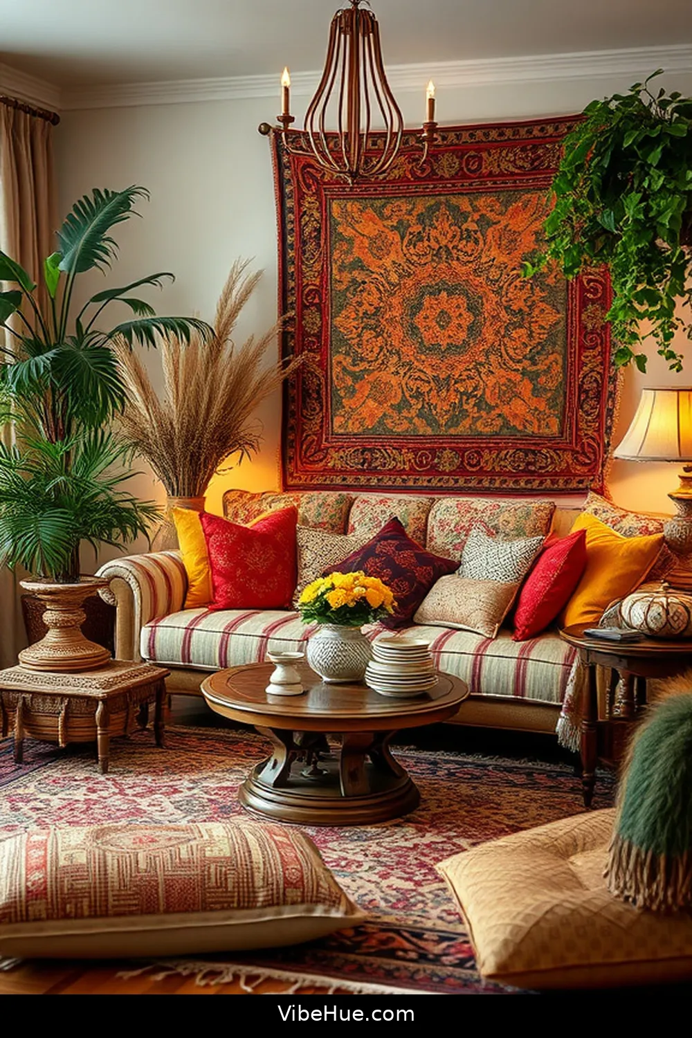 Must-Have Decor Items for a Bohemian Style Winter Living Room 8 Vintage or Global-Inspired Accents for Must-Have Decor Items for a Bohemian Style Winter Living Room