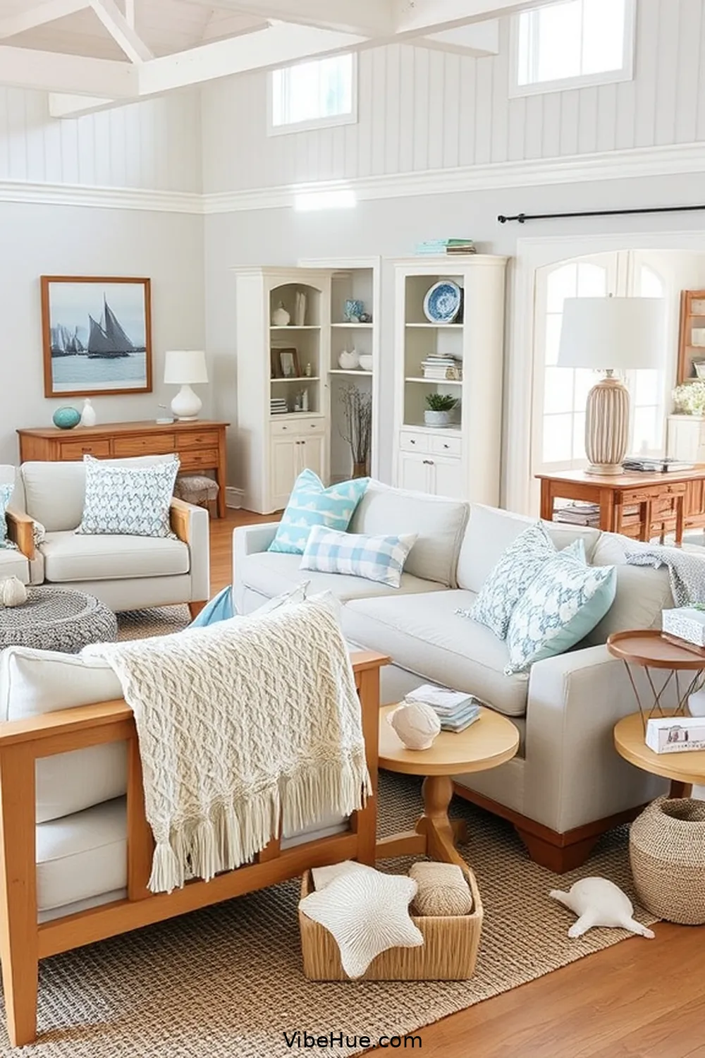 Step-by-Step Guide for Decorating Your Holiday Living Room in Coastal Style 8 Arrange Functional and Stylish Furniture for Step-by-Step Guide for Decorating Your Holiday Living Room in Coastal Style