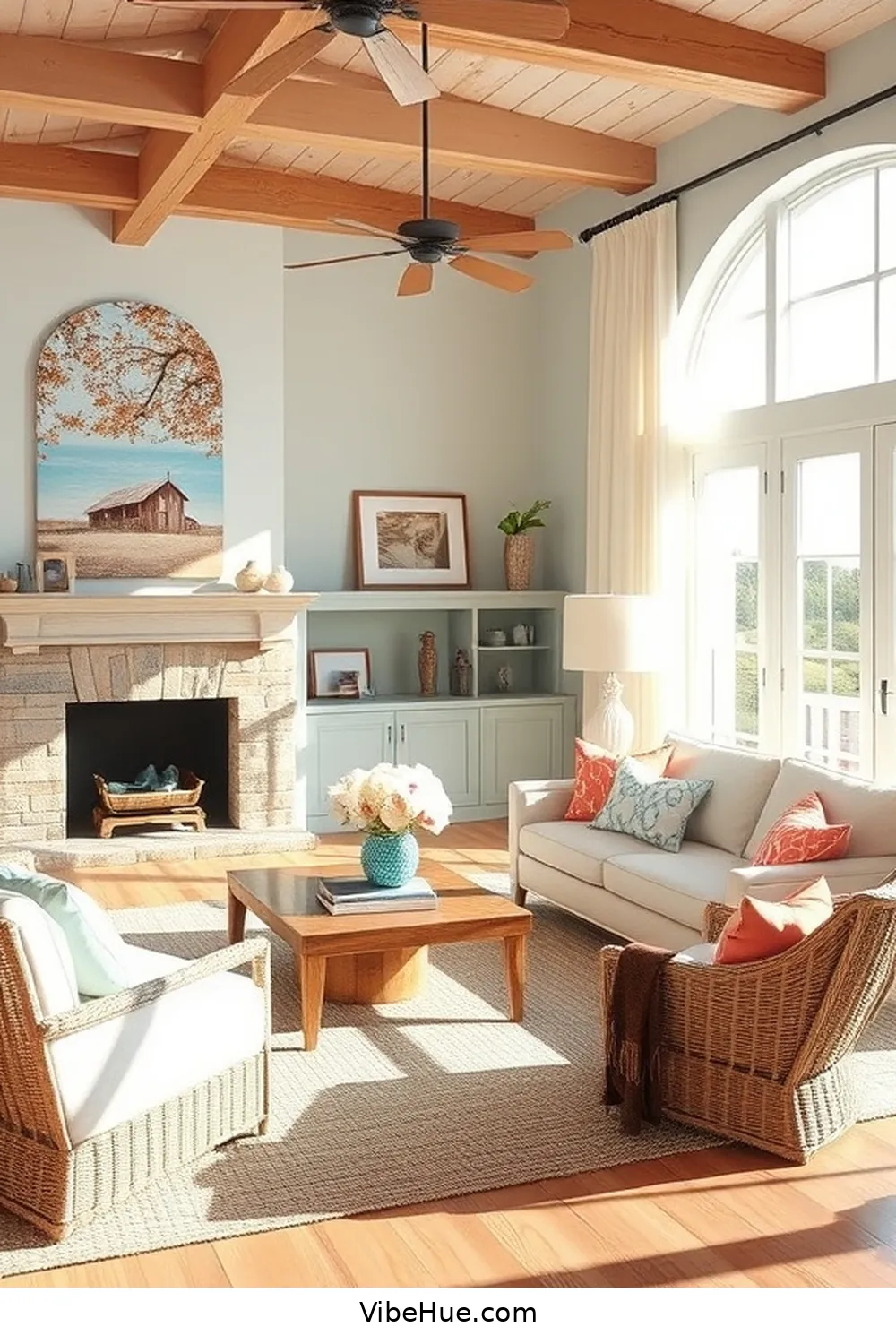 Step-by-Step Guide for Decorating Your Holiday Living Room in Coastal Style 2 Choose Your Coastal Color Palette for Step-by-Step Guide for Decorating Your Holiday Living Room in Coastal Style