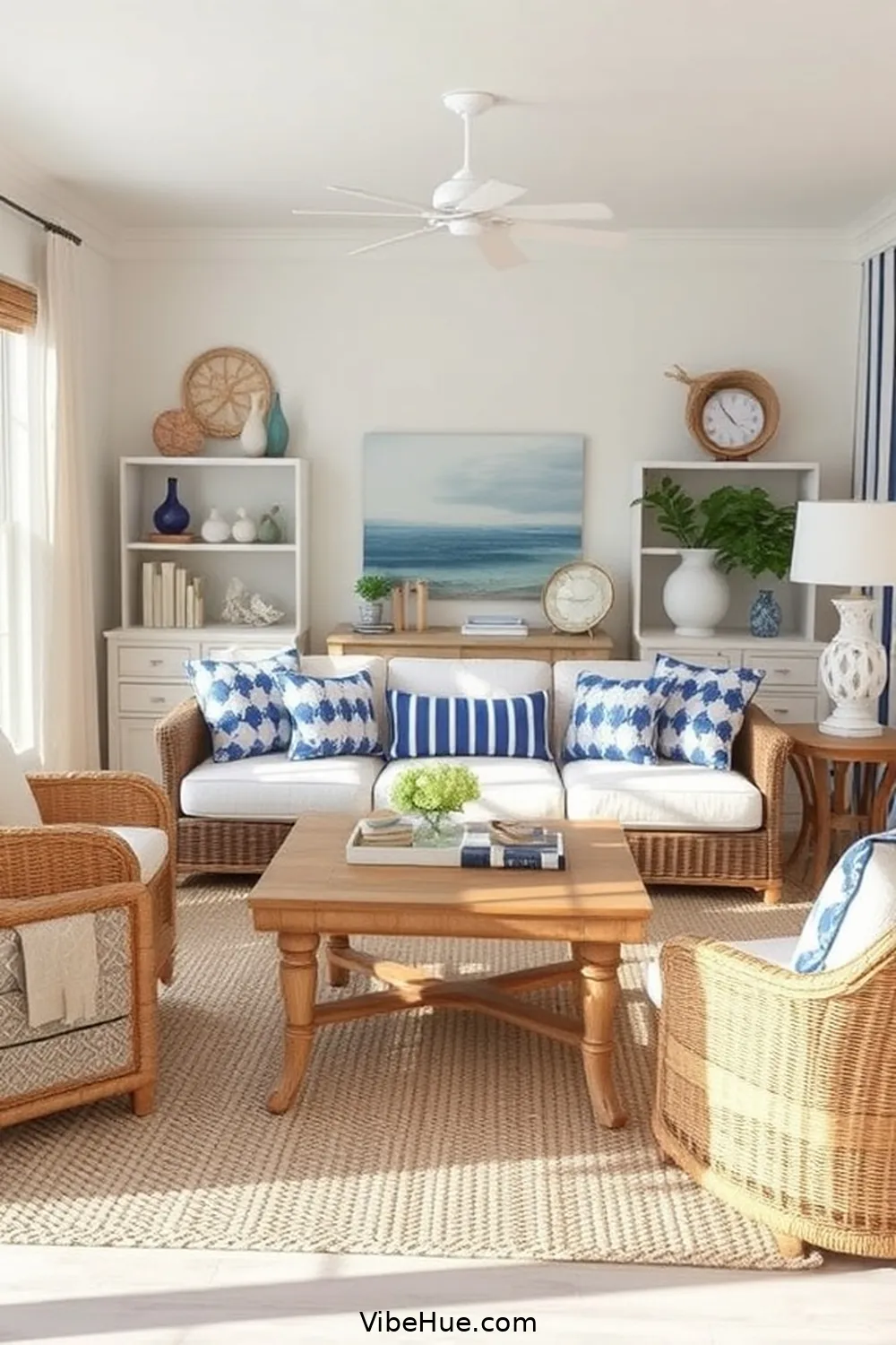 Step-by-Step Guide for Decorating Your Holiday Living Room in Coastal Style 6 Decorate With Nautical Motifs for Step-by-Step Guide for Decorating Your Holiday Living Room in Coastal Style