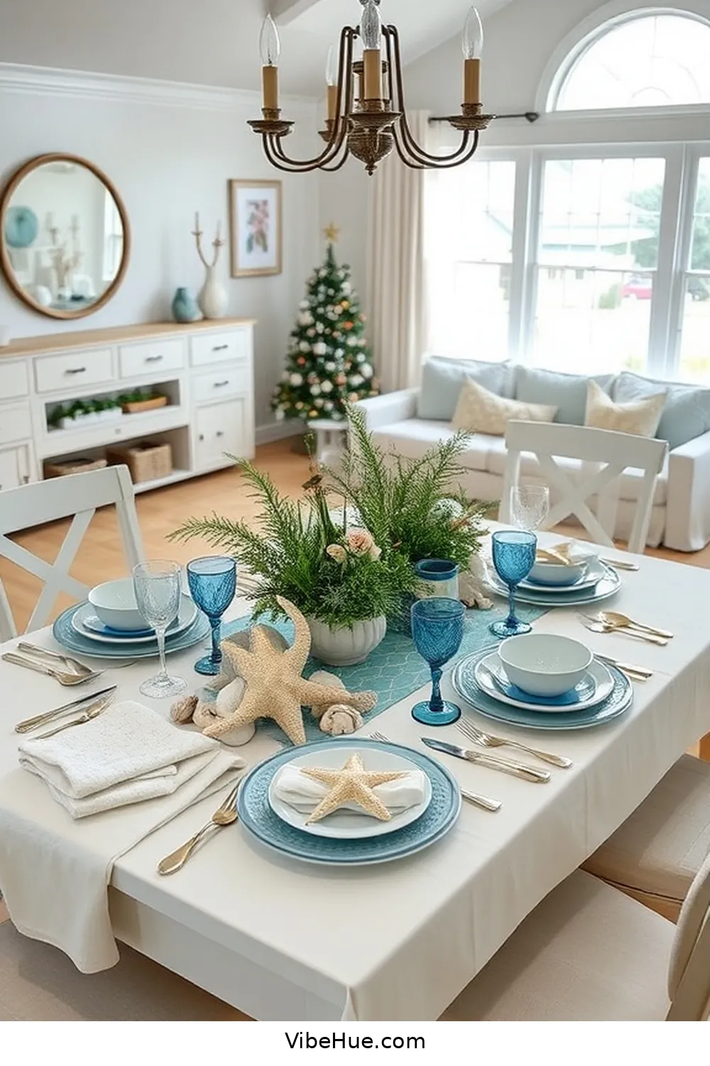 Step-by-Step Guide for Decorating Your Holiday Living Room in Coastal Style 10 Set the Table for Festive Gatherings for Step-by-Step Guide for Decorating Your Holiday Living Room in Coastal Style