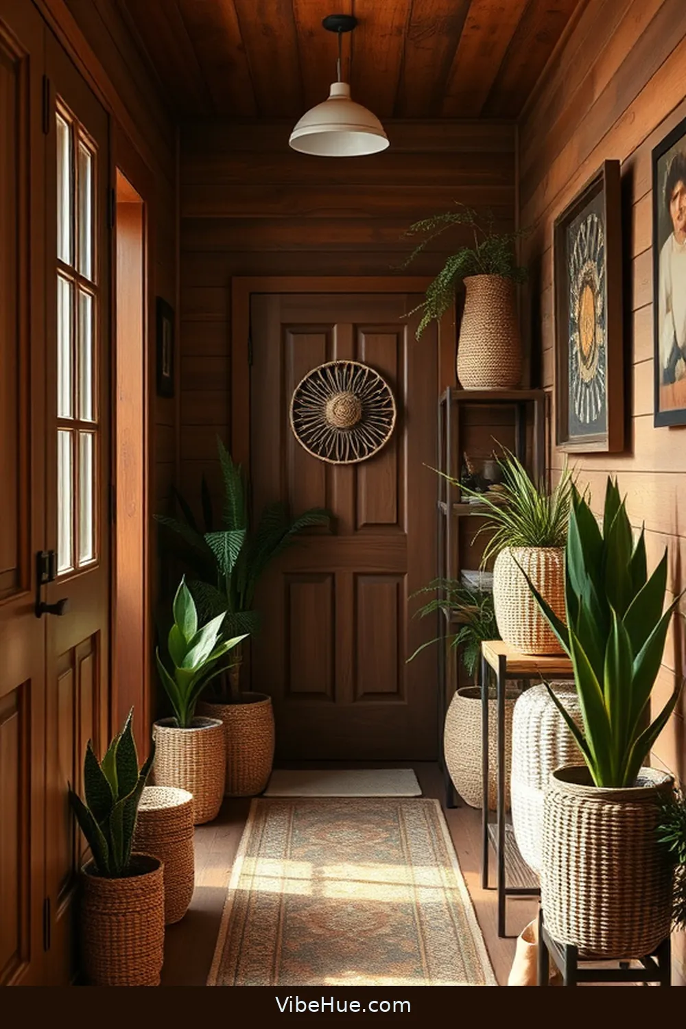 Style Your Fall Hallway With Mid-Century Modern Touches 3 Incorporate Natural Materials for Texture for Style Your Fall Hallway With Mid-Century Modern Touches