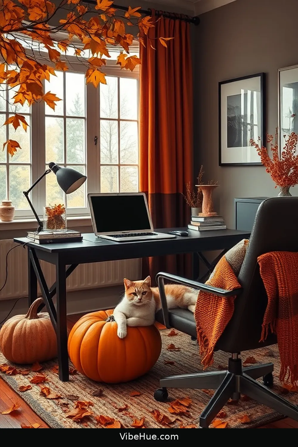 Tips and Tricks for Designing a Contemporary Fall Home Office Style 5 Add Seasonal Decor for Tips and Tricks for Designing a Contemporary Fall Home Office Style