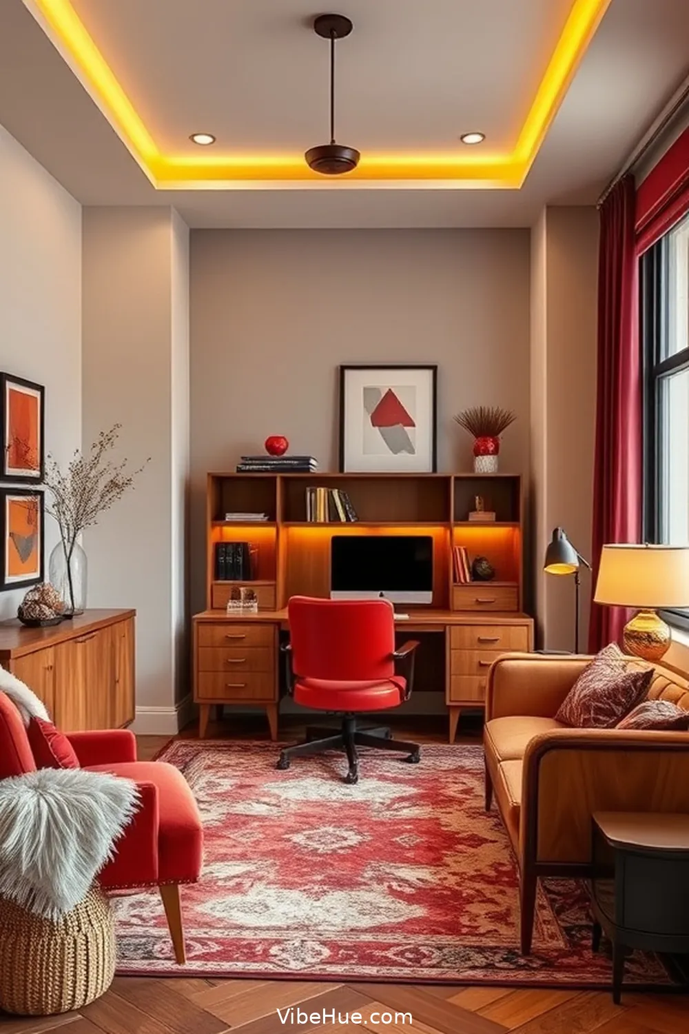 Tips and Tricks for Designing a Contemporary Fall Home Office Style 2 Embrace Warm Color Palettes for Tips and Tricks for Designing a Contemporary Fall Home Office Style