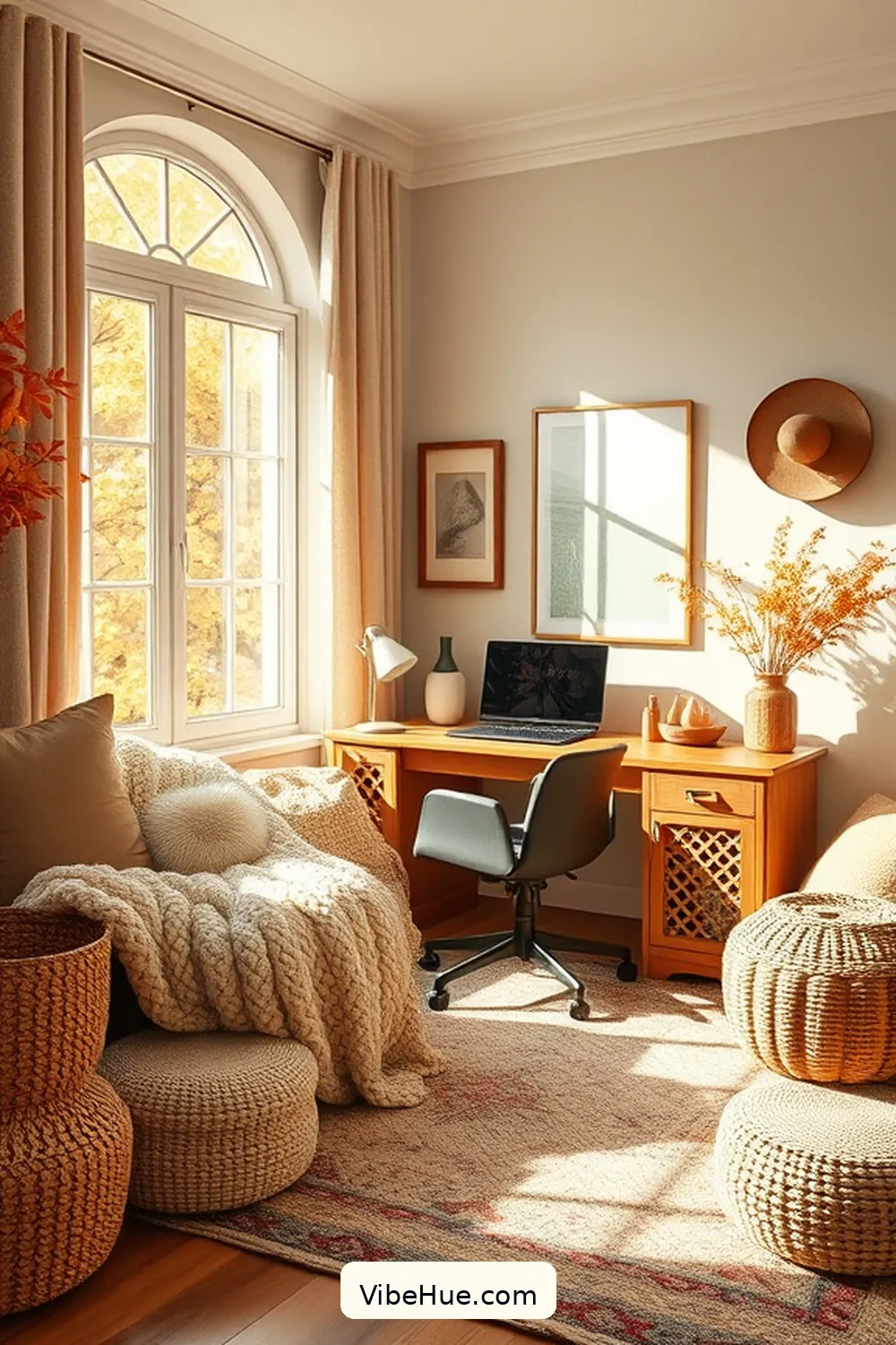 Tips and Tricks for Designing a Contemporary Fall Home Office Style 3 Incorporate Cozy Textures for Tips and Tricks for Designing a Contemporary Fall Home Office Style