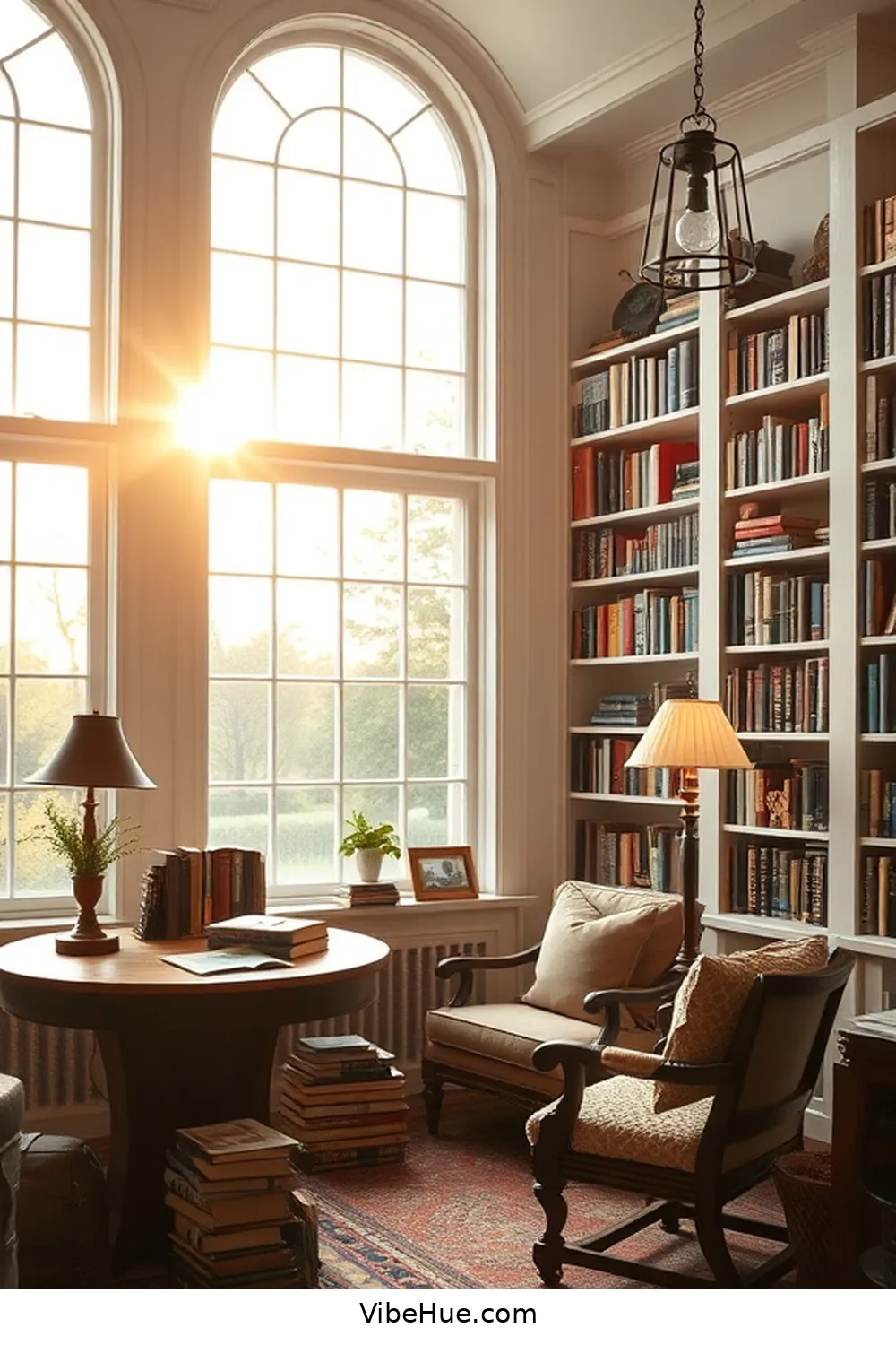 Tips for Creating a Cozy Spring Library in Modern Farmhouse Style 7 Enhance Lighting Options for Tips for Creating a Cozy Spring Library in Modern Farmhouse Style