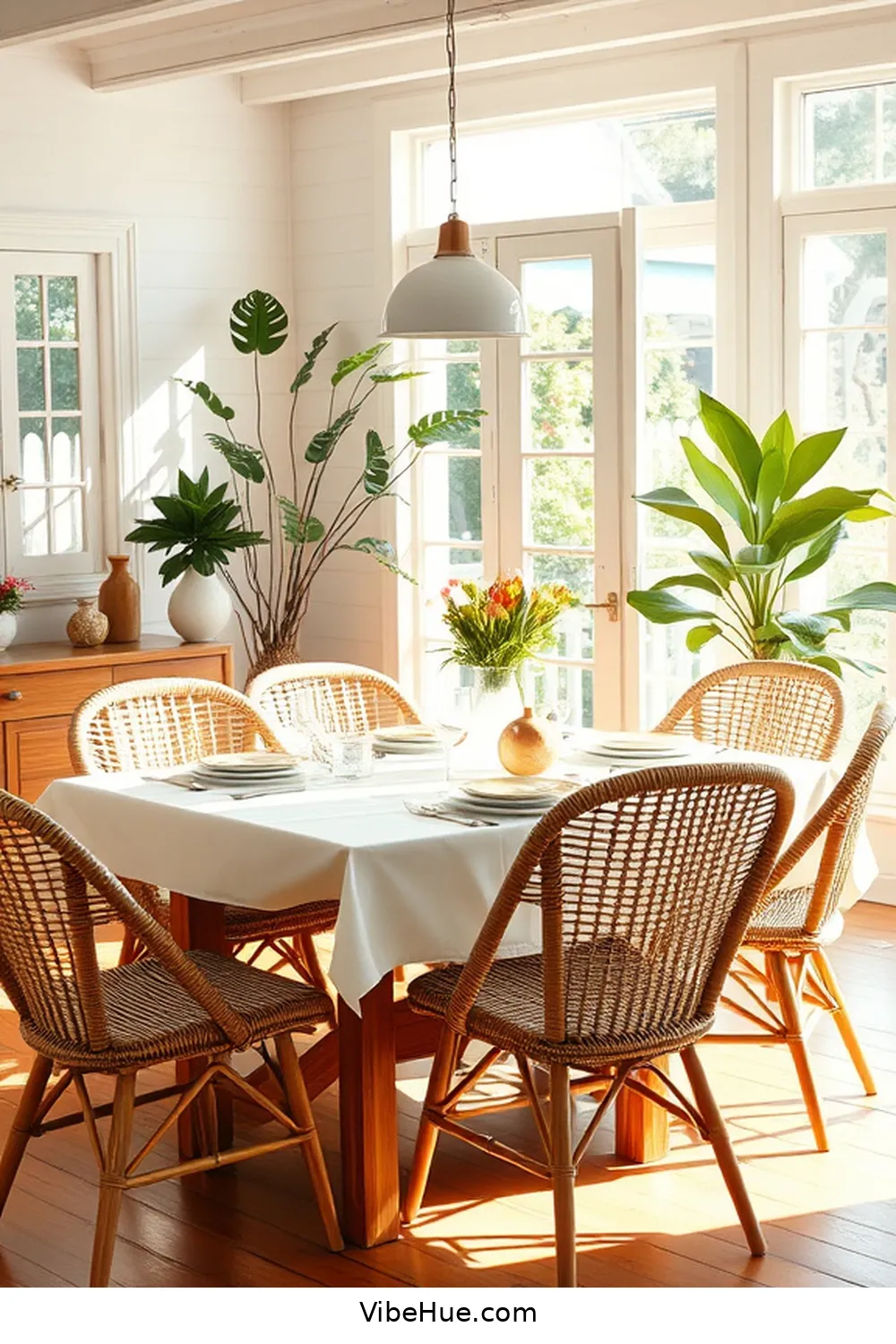 Transform Your Dining Room With Mid-Century Modern Summer Style 4 Incorporate Natural Materials for Transform Your Dining Room With Mid-Century Modern Summer Style