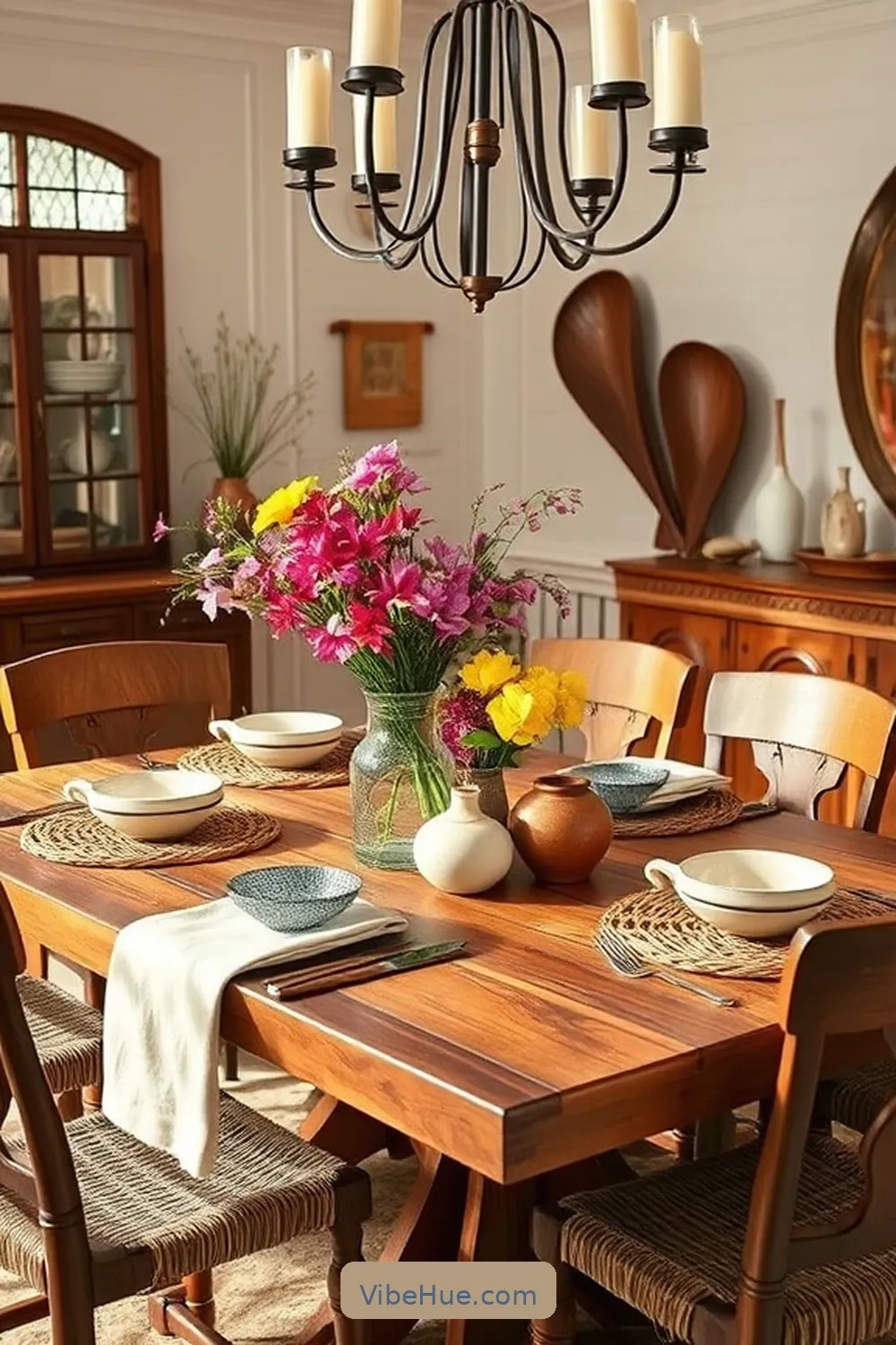 Transform Your Dining Room for Spring With Rustic Style Tips 8 Introduce Handmade or Artisan Pieces for Transform Your Dining Room for Spring With Rustic Style Tips