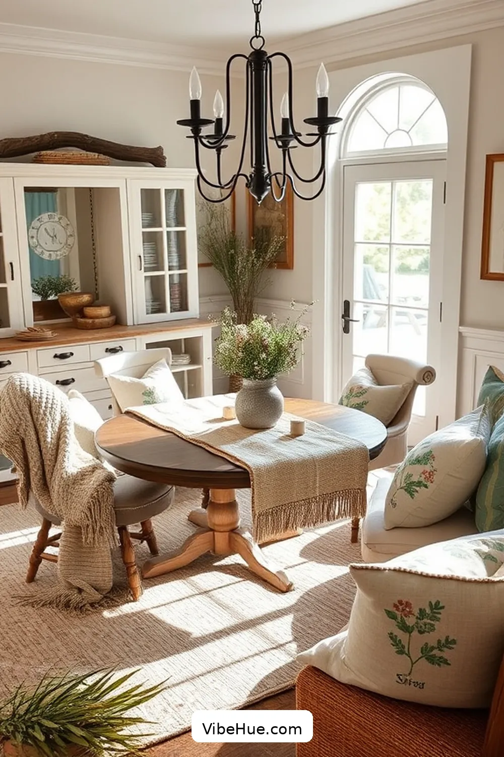Transform Your Dining Room for Spring With Rustic Style Tips 11 Use Textiles to Add Warmth for Transform Your Dining Room for Spring With Rustic Style Tips