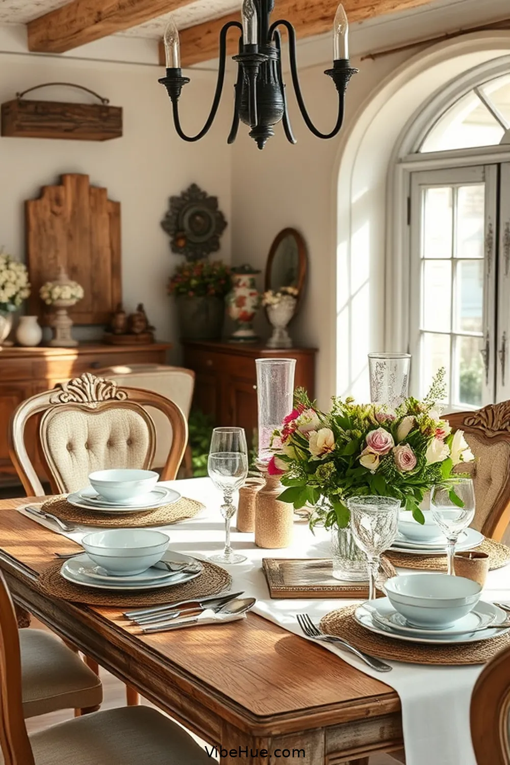 Transform Your Dining Room for Spring With Rustic Style Tips 6 Use Vintage or Antique Accents for Transform Your Dining Room for Spring With Rustic Style Tips